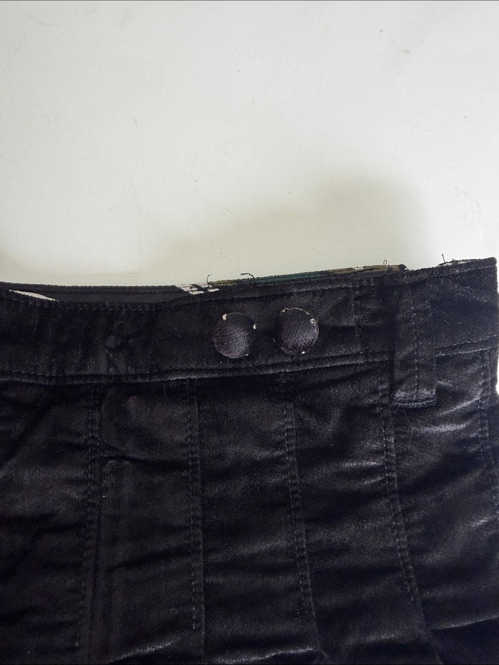 Miss Sixty Black Velvet Pleated Mini Skirt,size M,new,perfect, built in panties - Picture 4 of 9